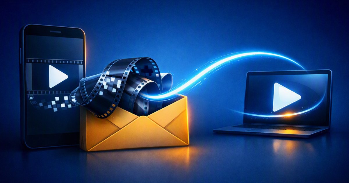 Telefonos videó, ami nem fér a borítékba — a link átíveli az e-mail limitet
